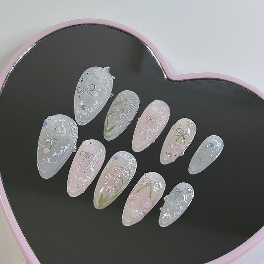 Coquette Bellflowers and Cherries Set