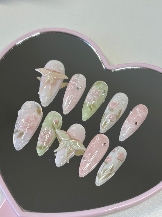 Chinese Moon Moth Set