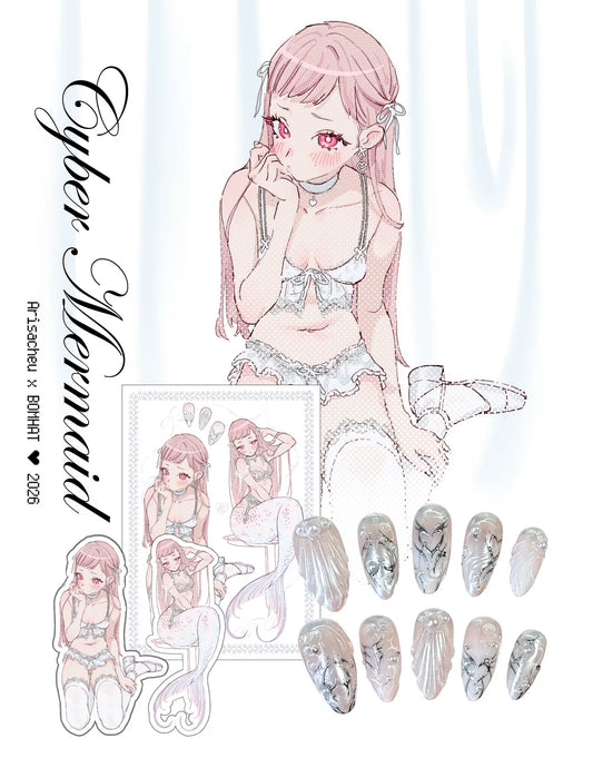BOMHAT x ARISACHEU Collab - Cyber Mermaid Set
