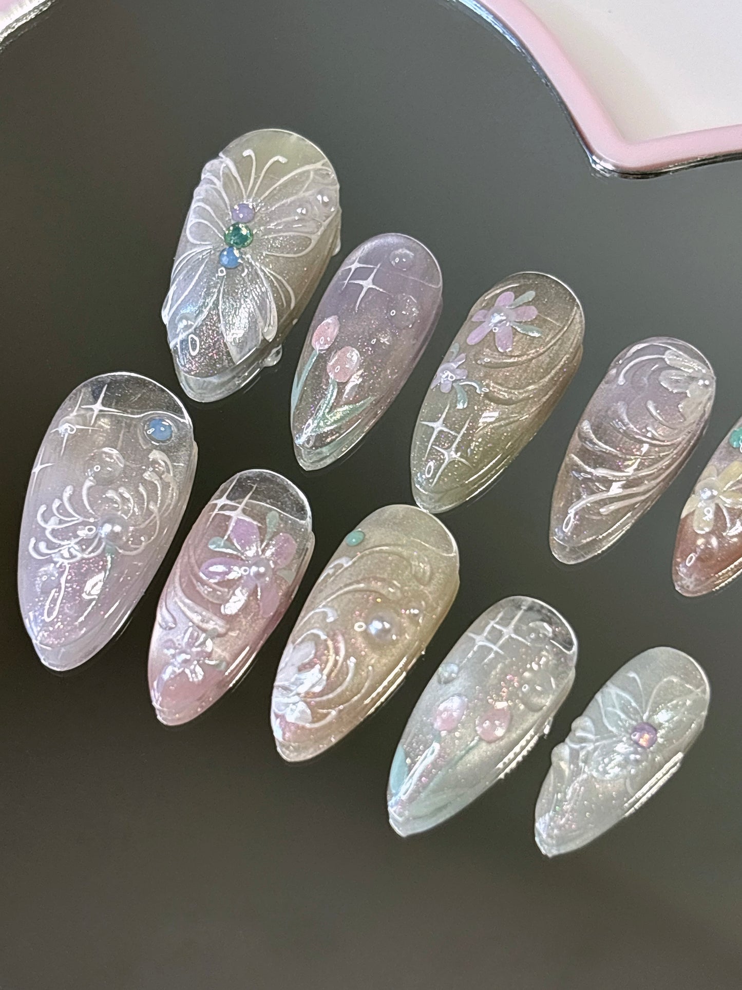 Shimmery Pastel Garden Set