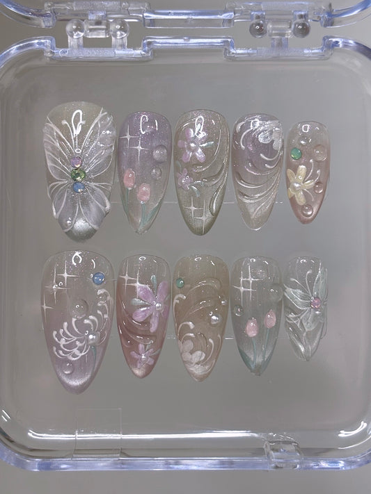 Shimmery Pastel Garden Set
