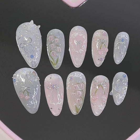 Coquette Bellflowers and Cherries Set