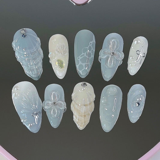 Baby Blue Seashells Set