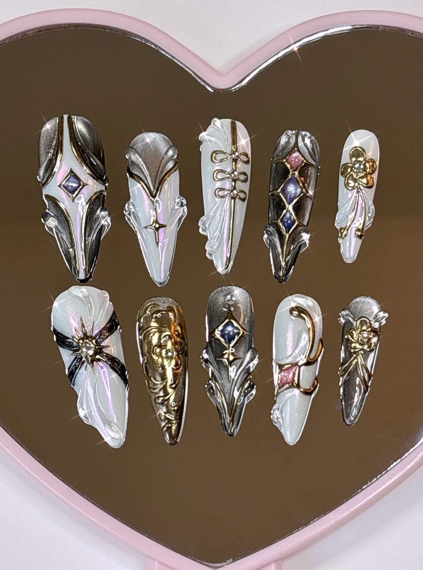 'Golden' Set - Kpop Demon Hunters Inspired Press-On Nails