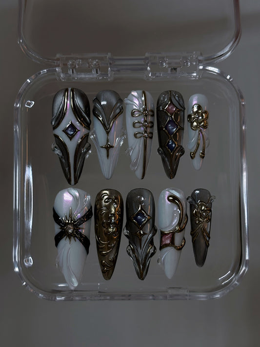 'Golden' Set - Kpop Demon Hunters Inspired Press-On Nails