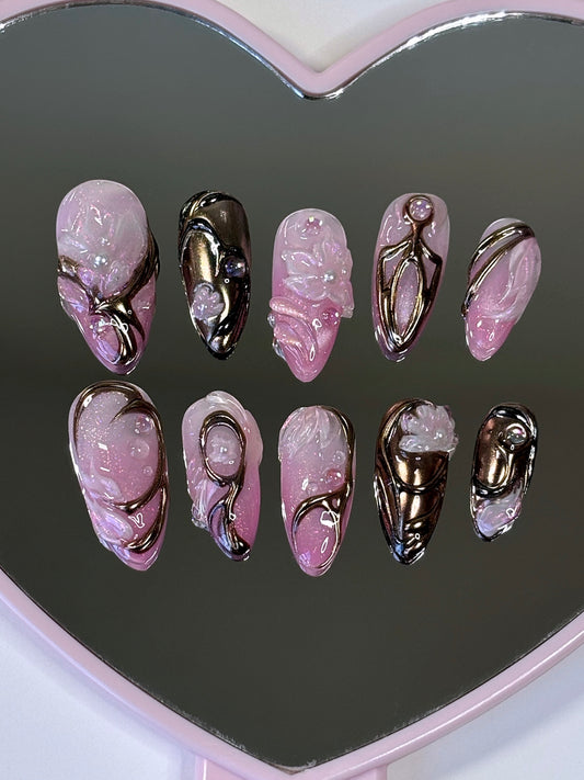 Mystbloom Set - Valorant Inspired Press-On Nails